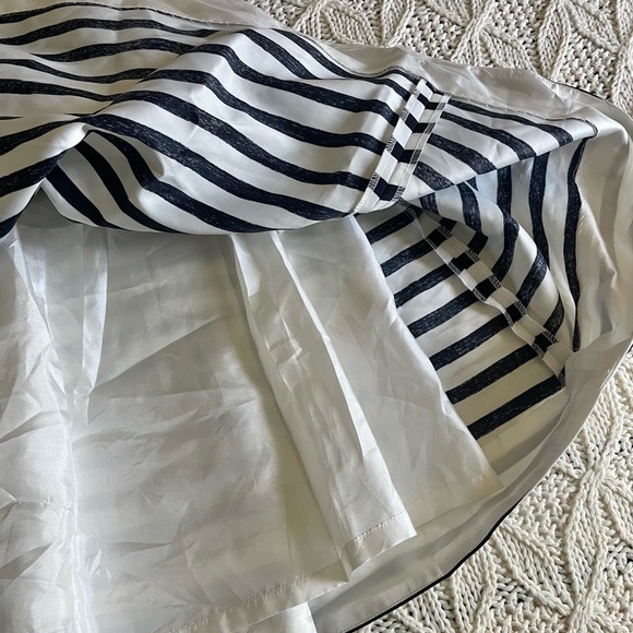 Kate Spade Mariella Black & White Striped Fit & Flare Dress Bow Print - Picture 5 of 12